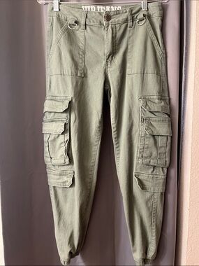 VIP Olive Cargo Pants with Multiple Pockets